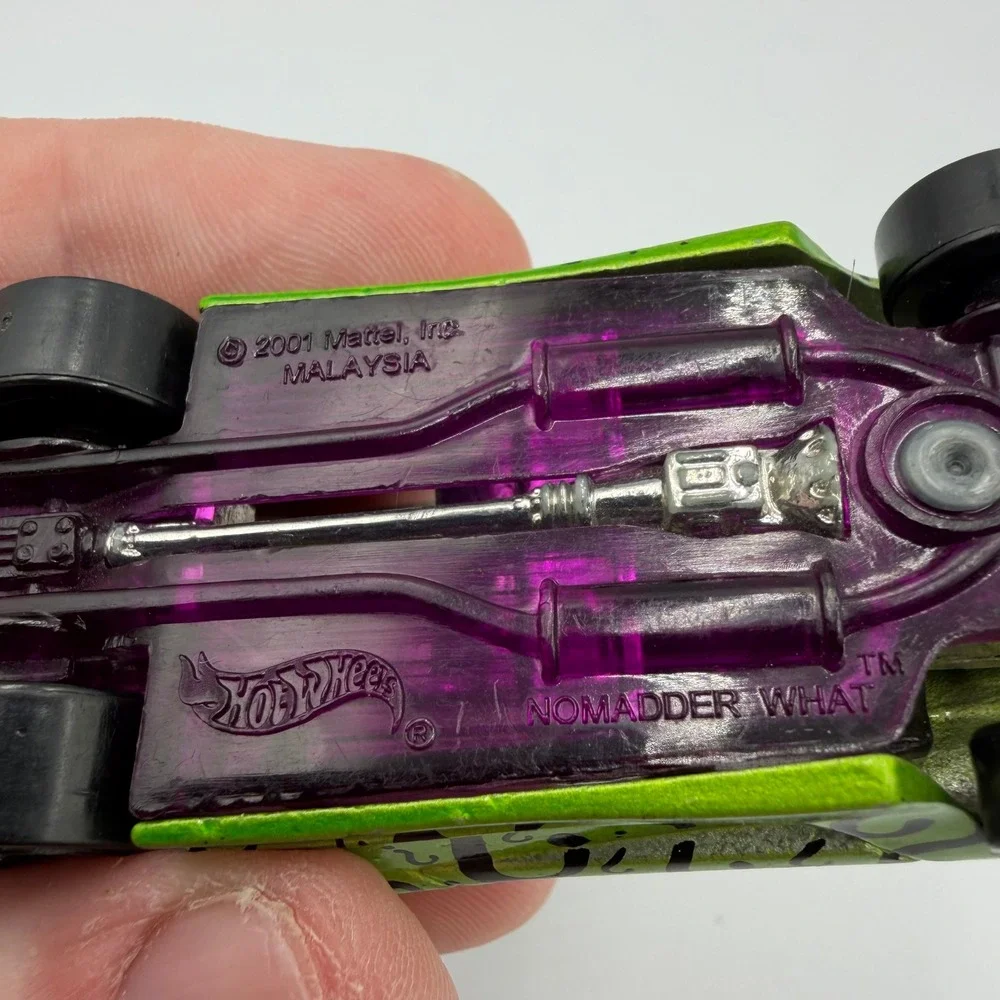 Hot Wheels The Riddler DC Comics Nomadder What Green Diecast Car 2001 Mattel